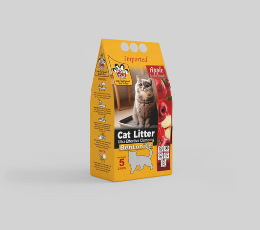 Apple Scented Bentonite Cat Litter (5 Liters)  | Paw & Tail