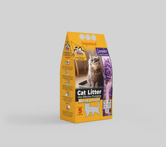 Lavender Scented Bentonite Cat Litter (5 Liters)  | Paw & Tail